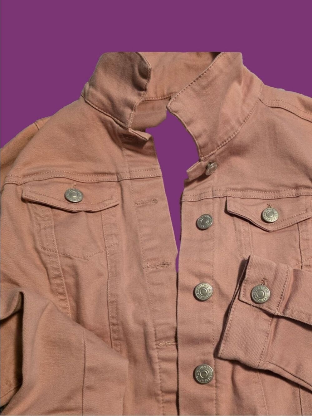 4/$67 Deal! Women’s Dusty Pink Jean Jacket - Casual Button-Front